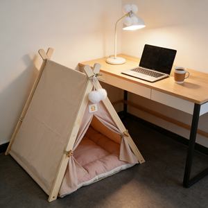 Tienda de Observación de Animales Elevada de Madera <span class=keywords><strong>con</strong></span> Toldo para una Observación Confortable de la Vida Silvestre desde su Campamento - Product Image 2