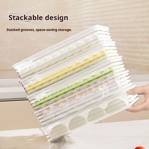 Dumpling <b>Box</b> Storage Refrigerator Food Grade Plastic Injection-Molded Aluminum Lid Preservation <b>Box</b> with Lid 1-3L Capacity- - Product Image 2