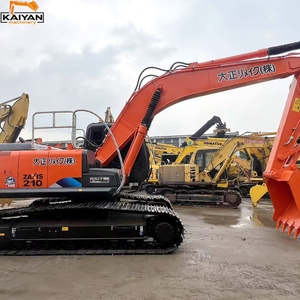 รถขุดไฮดรอลิกตีนตะขาบขนาดกลาง Hitachi ZX210 มือสอง นำเข้าจากญี่ปุ่น ใช้แล้ว ประหยัดน้ำมัน เหมาะสำหรับงานเทศบาล - Product Image 1
