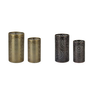 Juego de Portavelas al por Mayor con Recubrimiento de Color, Portavelas Redondos de Metal de Estilo Tradicional para Decoración - Product Image 1