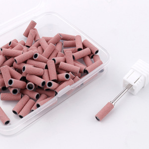 Fascia alta rosa Mini fascia di levigatura per unghie 120 #150 #180 #240 # rimuovi smalto per Gel strumento per Manicure per trapano per unghie con cuscinetto - Product Image 4