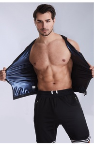 Custom Men Front Zip <strong>Sweat</strong> Suit Body Shaper Slimming <strong>Vest</strong> Loss Weight Polymer Sauna <strong>Sweat</strong> Shaper <strong>Vest</strong> - Product Image 4