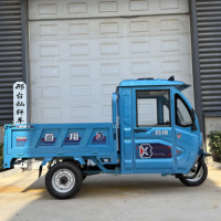 Tricycle électrique 1500/1800W, double usage passager et marchandises, vente directe d'usine, faible coût, personnalisation acceptée, garantie après-vente de 3 ans