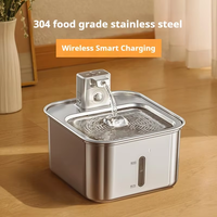 Distributeur d'eau pour animaux Elecpet 3L304 en acier inoxydable, longue autonomie, filtration multiple, alimentation en eau programmée, ultra silencieux, étanche