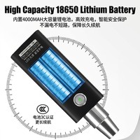Lámpara UV NDT de Alta Resistencia de 4000 mAh y 365 nm, Linterna de Detección de Fugas de Doble Núcleo, Linterna de Inspección Ultravioleta de Grado Industrial Tipo C