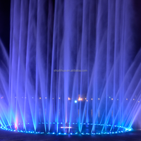 Fuente Musical Interactiva, Fuente de Agua para Exteriores, Decoración de Jardín y Paisaje