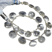 Pierre de lune blanche naturelle authentique à 100 %, taille cœur, pierre précieuse en vrac, taille facettée, taille personnalisée disponible, pour la fabrication de bijoux