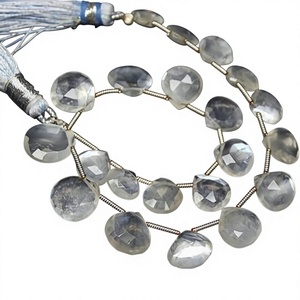 Genuine 100% Natural White Moonstone Heart Drop High Quality Loose Gemstone All Sizes Available Best Price <b>Stone</b> <b>Beads</b> - Product Image 1