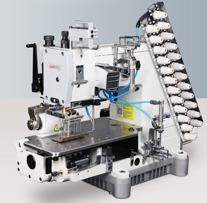Máquina de Coser Industrial Automática de Múltiples Agujas DOSO 1412AT con Motor de Accionamiento Directo Integrado y Cortahilos Automático - Product Image 1