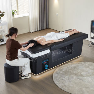 เก้าอี้สระผมสำหรับร้านเสริมสวยมืออาชีพ สีดำ พร้อมเตียงนวดแผนไทย มีไฟบำบัดน้ำ เตียงสปาผมแบบญี่ปุ่น - Product Image 5