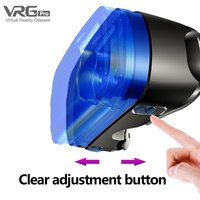 Casque de Réalité Virtuelle 3D VR 5-7 Pouces Compatible avec iPhone et Android pour Films et Jeux