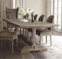 Table de salle à manger en bois de pin courbé Vintage, centre de campagne, vente en gros