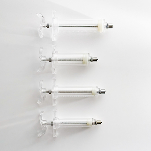 Blueworth thú y tái sử dụng có thể điều chỉnh vô trùng nhựa PC loại ống tiêm động vật tiêm 10 20 30 50ml luer khóa gia súc - Product Image 3