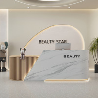 Comptoir de Réception Moderne pour Bureau, Salon, Table et Chaises d'Accueil