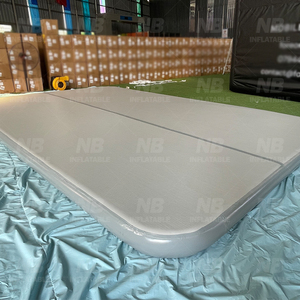 Pista de Baloncesto Inflable de Doble Pared, Gran Colchoneta Cuadrada de Salto para Gimnasia Acrobática, Colchoneta de Aire DWF Inflable para Gimnasio - Product Image 6