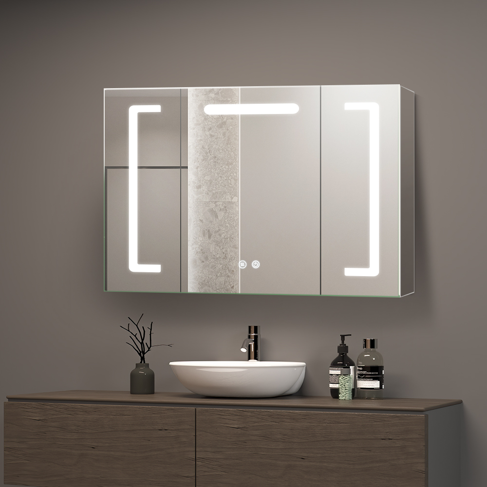 led mirror cabinet bathroom