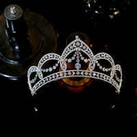 ASNORA Couronne royale européenne en zircon cubique pour mariée, accessoires de coiffure, bijoux, diadèmes