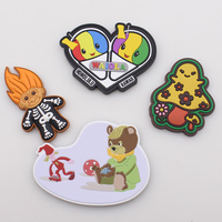 Patchs en PVC personnalisés brodés en 3D avec logo en caoutchouc de silicone, pour bagages, décorations en forme de fleur et de cœur, et utilisation sur chapeaux en dentelle - Vente en gros