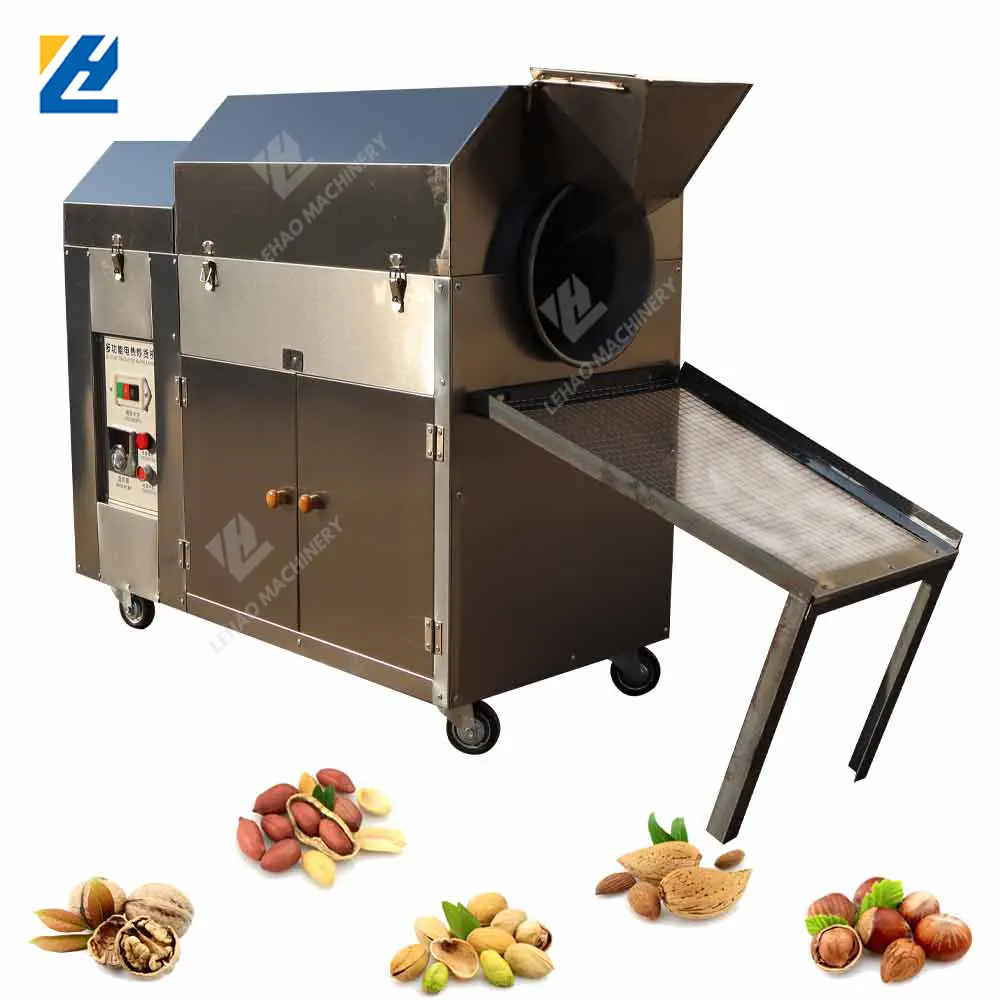 Bán Hot Tự Động Thép Không Gỉ Hạt Điều Nut Groundnut Hạt Nhỏ Rang Máy Để Bán