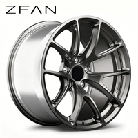 Jantes en alliage forgé ZFAN 17-22 pouces 5x112 5x120 6061-T6 concaves à rayons en Y gris canon pour Audi BMW Mercedes