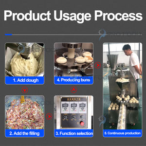 Máquina para hacer Momo completamente automática con relleno de masa para formar bollos y características de producción de bollos Bao rellenos - Product Image 6