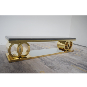 Modernos Soportes de <span class=keywords><strong>TV</strong></span> de Mármol Negro para Sala de Estar, Soporte de Exhibición de <span class=keywords><strong>TV</strong></span> Publicitario, Soporte de <span class=keywords><strong>TV</strong></span> Plateado Antiguo - Product Image 4