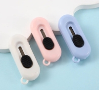 Couteau de poche Kawaii Express Box coupe-papier lame rechargeable outil de bureau porte-clés trou école papeterie bricolage qualité OEM