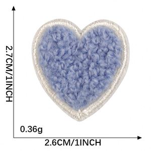 Stock 3cm Mini Iron on Chenille Embroidered Colorful Heart Star Patch for <b>Hat</b> <b>Bag</b> Decoration - Product Image 5