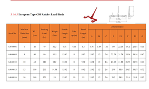 Heavy Duty forjado grau 8 alavanca catraca amarração cadeia loadbinder kit 10mm (amarrar amarração segurança Grab Sling gancho 5m 8m 12m) - Product Image 3