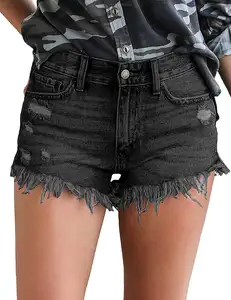 women's jeans shorts denim ripped hot fashion summer's shorts washed girls sexy casual shorts