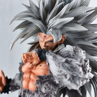 JT Super Saiyan GK Gale-Blazing Ultra-Five Goku Cheveux Blancs PVC PC Case Desk - Culture Japan Animation Display Model Figurine