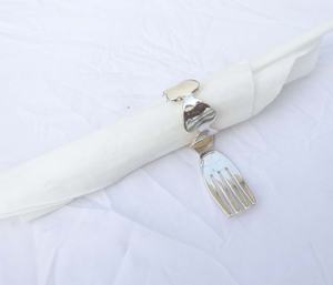 Rond de serviette en nickel argenté en forme de diamant Gravure personnalisée Nom Rond de serviette Anneaux de serviette monogrammés - Product Image 6