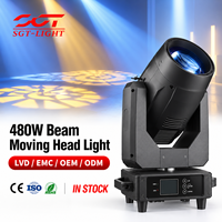 Projecteur à tête mobile RGBW de haute qualité 480W avec contrôle DMX 512/RDM, 8 prismes, 14 couleurs et lumière blanche
