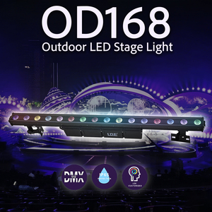 Wash Waterproof Stage Bar Light Concerts Weddings DJ Shows DMX512 FB4 <strong>Control</strong> Modes 16pcs 8W RGBW LED <strong>Wall</strong> 1500Lm 40 Beam - Product Image 3