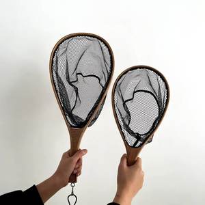 Red de <span class=keywords><strong>Pesca</strong></span> con Mosca, Mango de Madera, Red de Aterrizaje de Nailon, Soporte para Capturar y Liberar, Cesta, Kit Combinado de <span class=keywords><strong>Pesca</strong></span>, Herramientas de <span class=keywords><strong>Pesca</strong></span> de Trucha - Product Image 5