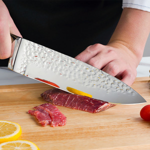 Ensemble de couteaux de cuisine 15 pièces en acier inoxydable 3Cr13 forgé avec bloc de rangement, manche en <span class=keywords><strong>bois</strong></span> coloré, support pour <span class=keywords><strong>ciseaux</strong></span>, <span class=keywords><strong>coffret</strong></span> cadeau pour usage domestique - Product Image 4