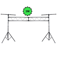 Support d'éclairage DJ Yinyu LS001, système de treillis métallique pour éclairage, 32 points de fixation et pied triangulaire, treillis d'éclairage portable pour scène audio