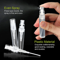 Mini flacons de parfum portables rechargeables de 2/3/5/8/10 ml, atomiseur, flacons plats en verre ambré pour le stockage de cosmétiques