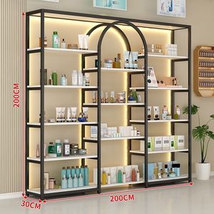 Luxury Beauty Salon Light Display <b>Shelf</b> Cosmetics Nail Skin Care Stand Cabinet Store Display <b>Shelf</b> Storage Rack - Product Image 5