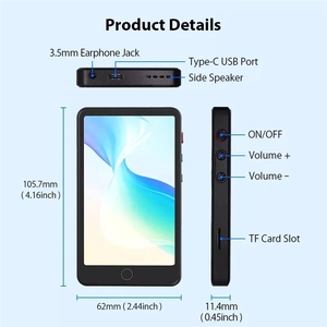เครื่องเล่น <span class=keywords><strong>MP4</strong></span>/5 ระบบแอนดรอยด์ ขนาด 5.0 นิ้ว พร้อม Wifi - หน้าจอเต็มรูปแบบ รองรับบลูทูธ 3.0 พร้อมกล้อง, อุปกรณ์เสียงและวิดีโอแบบพกพาสำหรับนักเรียน - Product Image 3