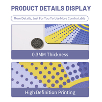 Tapis de souris de jeu personnalisé Cartoon Logo imprimé Image Sublimation Caoutchouc PVC Tapis de souris