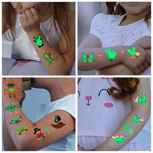 Pegatinas de Tatuajes Iluminadas de Dibujos Animados para Tatuajes Personalizados para Niños <span class=keywords><strong>en</strong></span> <span class=keywords><strong>la</strong></span> <span class=keywords><strong>Cara</strong></span> y los Brazos - Product Image 5