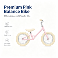 Vélo d'équilibre pour enfants sur mesure, couleur pastel macaron, vélo à pousser pour tout-petits pour jouer en extérieur