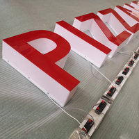 Extérieur Étanche Laser Gravé Led Bord Allumé Signalisation 3D Géant Réservé Illuminé En Plastique Acrylique Lettere Signe Pour Mur