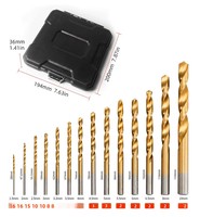 Foret hélicoïdal M35 en acier rapide revêtu de titane, queue en N, 3 mm, pour métal, bois, plastique, acrylique