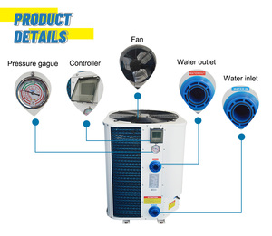 Vertical Top <b>Fan</b> Air Source Swimming Pool Heat Pump Electric Outdoor Hotel Heating Cooling <b>Water</b> Heater <b>Cooler</b> Chiller Tankless - Product Image 5