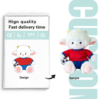 Peluche personnalisée, poupée en peluche sur mesure, adorables peluches douces, faible MOQ, 20 cm, peluches de dessin animé faites à la main, poupées Kpop