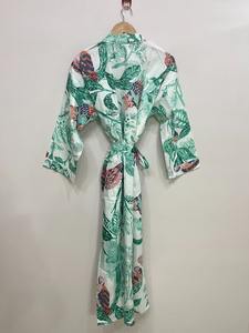 กิโมโนตัวยาวผ้าฝ้ายฟรีไซส์และใส่สบายเหมาะสำหรับทุกไซส์50นิ้วผู้จำหน่ายโดยประมาณจากอินเดีย - Product Image 2