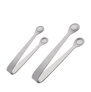DFT06-4 Pinza para Azúcar de Acero Inoxidable con Forma de Caracol, Pinza para Hielo con Cabeza Redonda, Pinza para Caracoles, Utensilios de Cocina y Pinzas para Hielo de Acero Inoxidable - Product Image 1
