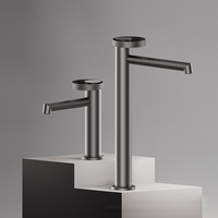 Robinet de lavabo Weihao en or rose, bec long, monocommande, fonction eau chaude et froide